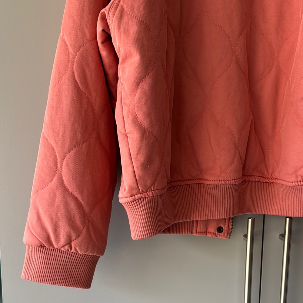 Universal Thread Orange Bomber Jacket With Stand-… - image 7